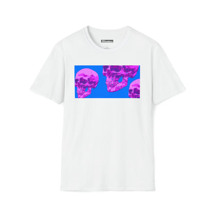 Cinematic Halftone Skull Soft Style T-shirt