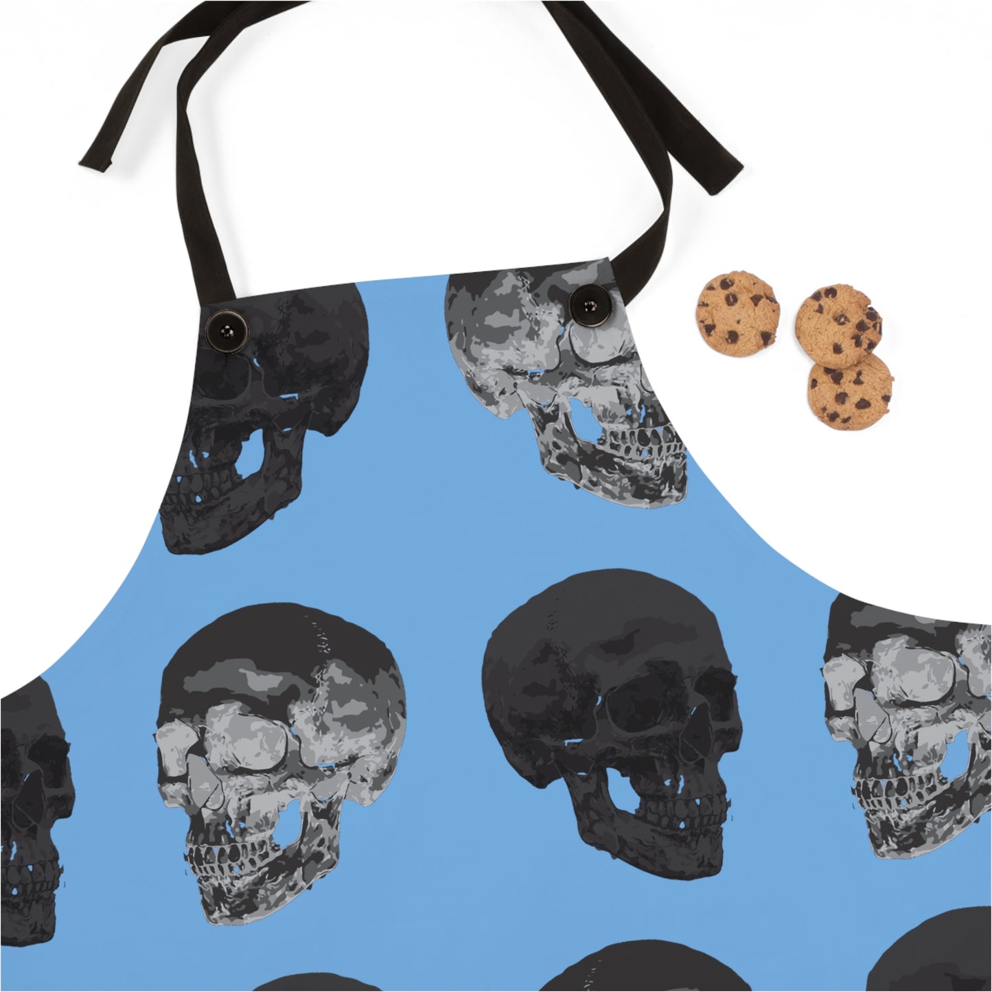 Skull Apron Blue