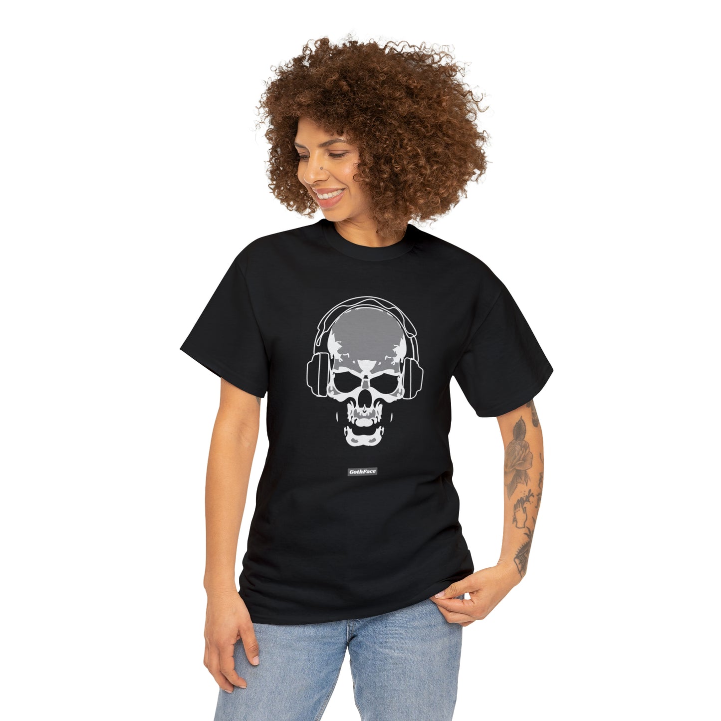 Black Skull with Logo